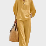 Primrose — Linen Wool Cotton Trousers