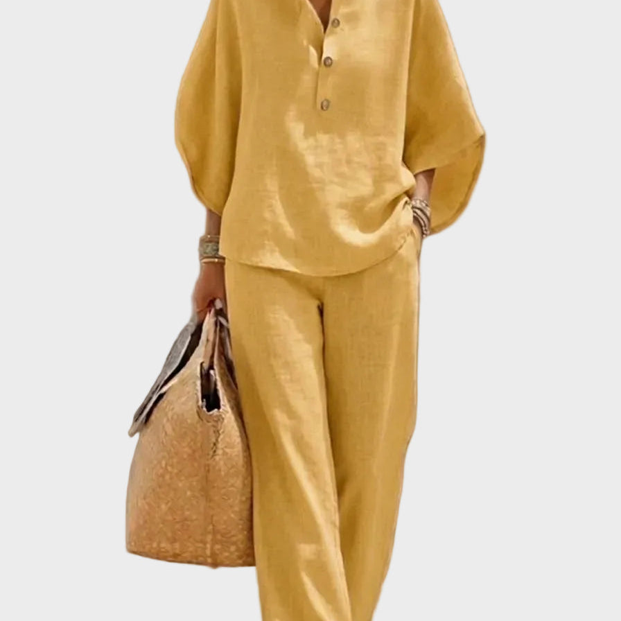 Primrose — Linen Wool Cotton Trousers